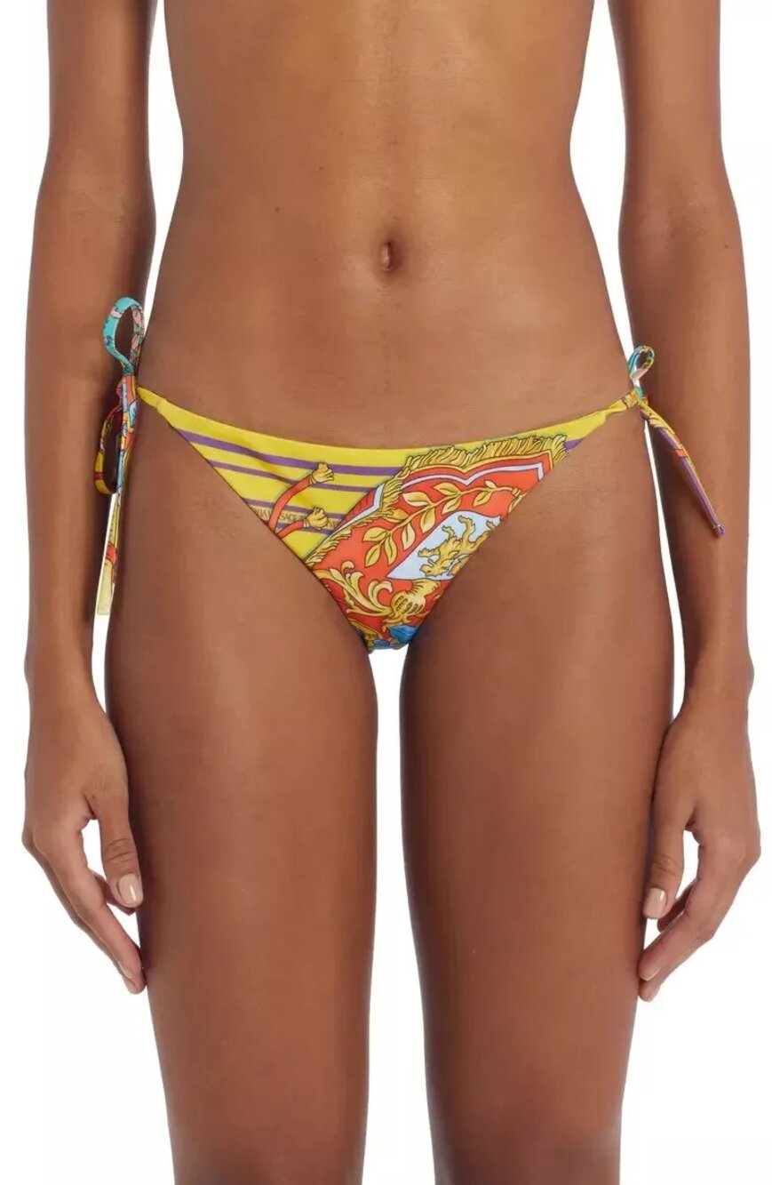 NWT MSRP $375 Versace Women's Swim Bottom Royal Rebellion size 4 (L)